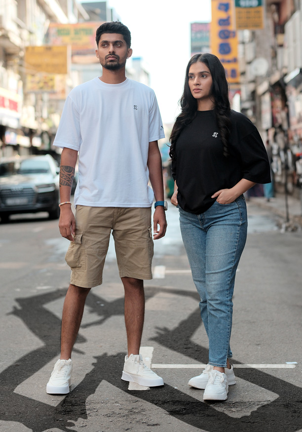 LEAD THE CHANGE BAGGY FIT WHITE UNISEX T SHIRT